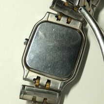 【未点検・未清掃】SEIKO CREDOR 8J82-5A00 セイコー クレドール クォーツ 腕時計 スクエア 18KT × SS シルバー文字盤_画像5