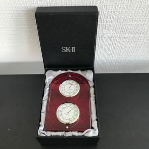 【中古】SK-II クリスタル温湿度計 インテリア ガラス