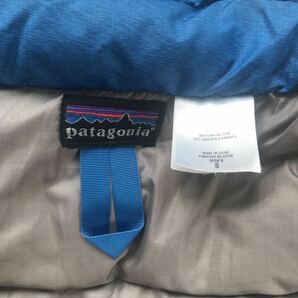 【中古】patagonia パタゴニア ダウンジャケット 男性用 サイズS ブルー ダウン の画像4