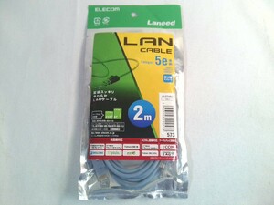  Elecom LAN кабель 2m CAT5e основа мягкость голубой LDCTY/BU2 ELECOM нераспечатанный новый товар 