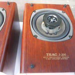 TEAC コアキシャル小型スピーカー S-200 ペア、動作品の画像6