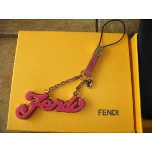  Fendi FENDI Logo charm / key holder unused goods 