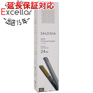 SALONIA ストレートヘアアイロン 24mm SL-004SGR グレー [管理:1100040138]