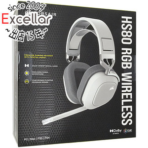 Corsairge-ming headset HS80 RGB WIRELESS CA-9011236-AP white [ control :1100054903]