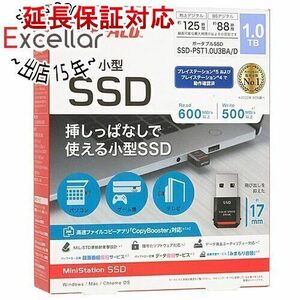 BUFFALO バッファロー PS5/PS4対応 超小型ポータブルSSD SSD-PST1.0U3BA/D ブラック 1TB [管理:1000028039]