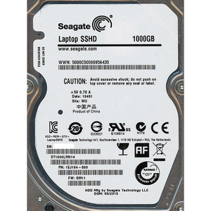 【中古】SEAGATE ノート用HDD 2.5inch ST1000LM014 1TB 9.5mm 7000～8000時間以内 [管理:1050021938]