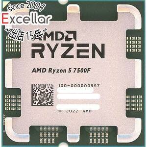 【バルク新品】 AMD Ryzen 5 7500F 100-000000597 3.7GHz Socket AM5 [管理:1000028082]
