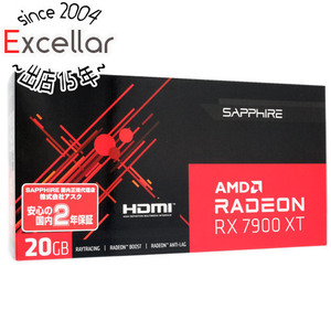 【中古】SAPPHIRE AMD RADEON RX 7900 XT 20GB GDDR6 21323-01-20G PCIExp 20GB 元箱あり [管理:1050023250]