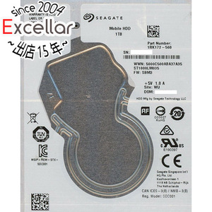 【中古】SEAGATE ノート用HDD 2.5inch ST1000LM035 1TB 7mm 1000～2000時間以内 [管理:1050023246]