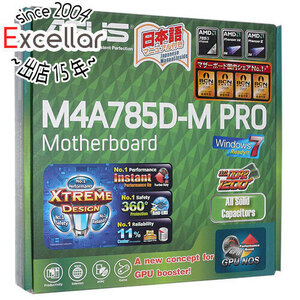 【中古】ASUS製 MicroATXマザーボード M4A785D-M PRO AM2+/AM3 元箱あり [管理:30313024]