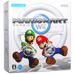 【中古】マリオカートWii 「Wiiハンドル」×1 同梱 ディスク傷 [管理:1350002693]