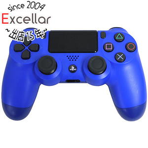 【中古】SONY ワイヤレスコントローラー DUALSHOCK4 ウェイブ・ブルー CUH-ZCT1J 02 本体のみ [管理:1350004994]