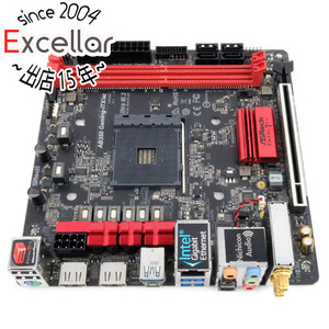 【中古】ASRock製 Mini-ITXマザーボード Fatal1ty AB350 Gaming-ITX/ac SocketAM4 [管理:1050023303]