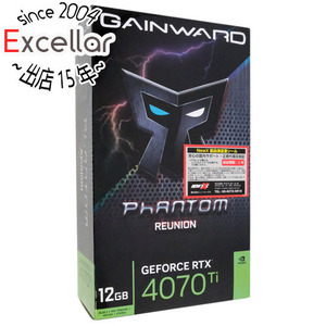 【新品訳あり(箱きず・やぶれ)】 GAINWARD GeForce RTX 4070 Ti Phantom Reunion NED407T019K9-1046P-G PCIExp 12GB [管理:1000028172]