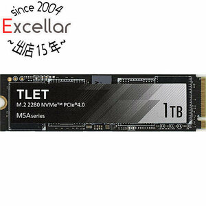 内蔵SSD 東芝エルイートレーディング TLD-M5Aシリーズ 1TB NVMe 1.4/PCIe Gen4x4 M.2 2280 TLD-M5A01T4ML