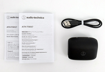 【中古】audio-technica ワイヤレスイヤホン ATH-TWX7 BK アッシュブラック 元箱あり [管理:1150026563]_画像3