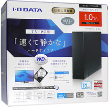 I-O DATA アイ・オー・データ製外付HD HDCL-UTE1K 1TB USB2.0/3.0 [管理:1000002988]_画像2