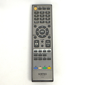 【中古】三谷商事 SORTEO テレビ用リモコン 076R0RS021 本体いたみ [管理:1150017334]