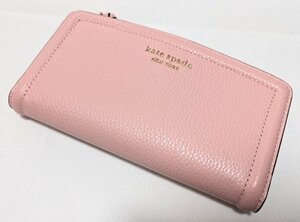 ■ケイトスペード 長財布 ２つ折り レザー ピンク Kate spade new york■