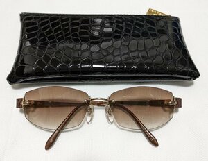 #yukiko* is nai sunglasses metal frame rim less case attaching YUKIKO HANAI#