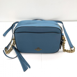 [ used ]COACH shoulder bag leather blue 29411 Coach [240091350257]