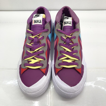 【中古】NIKE BLAZER LOW SACAI KAWS DM7901-500 パープル ホワイト サイズ27cm ナイキ ブレイザー[249008249481]_画像2