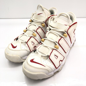 【中古】NIKE AIR MORE UPTEMPO WHITE/VARSITYRED”(2021) サイズ27.5㎝ 921948-102 ナイキ[240091351238]