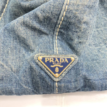 【中古】PRADA プラダ CANAPA デニムトートバッグ[240091352061]_画像10