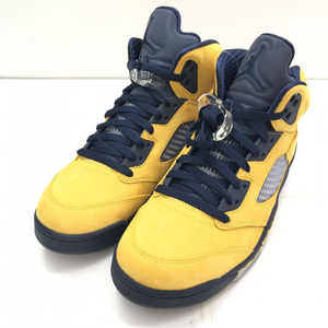 【中古】NIKE AIR JORDAN 5 MICHIGAN サイズ26.5cm CQ9541-704[240091352642]