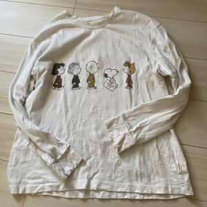 gelato pique スヌーピー パジャマ ロンT Tシャツ 白