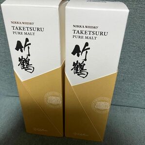 竹鶴NV2本セット　逆輸入品　化粧箱付き