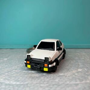 AE86トレノ 頭文字D イニシャルD 藤原とうふ店 ミニカー キーホルダー パッシングライト 美品 当時物 中古品の画像1