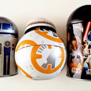 スターウォーズ 空き缶 3点セット BB-8 R2-D2 小物入れ ディズニー