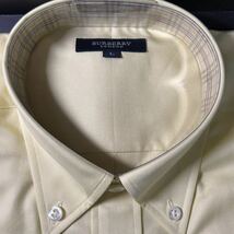 BURBERRY バーバリー ワイシャツ 半袖 シャツ Lサイズ イエロー ブランド ファッション 新品_画像3