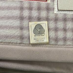 nishikawa 西川産業 カシミヤ 西川 ラムウール 毛布 寝具 日本製 自宅保管品 未使用品の画像5
