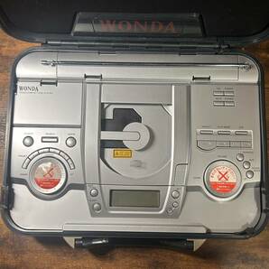非売品 WONDA ワンダ CDプレーヤー リズムトランク アタッシュケース型 アンティーク 中古品の画像2