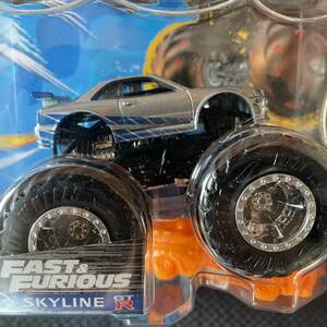 ホットウィール Hot wheels 【MONSTER TRUCKS】FAST＆FURIOUS NISSAN スカイライン GT-R R34 ワイルドスピード モンスタートラック