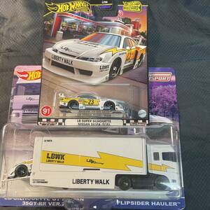 Hot wheels TEAM TRANSPORT LB-SILHOUETTE GT NISSAN 35GT-RR VER.2 FLIPSIDER HAULER /SILHOUETTE SILVIA 2点セット リバティウォーク 