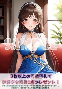 Z149 新田美波 THE iDOLM@STER アイドルマスター アイマス A4 同人 イラスト 美少女 コスプレ Anime アニメ ポスター セクシーアート acg