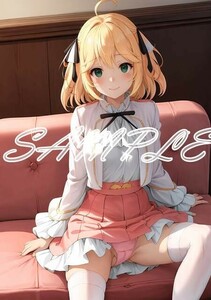 最終出品 Z1436 アニス 転生王女と天才令嬢の魔法革命 A4 同人 イラスト 巨乳 美少女 コスプレ イラストアートポスター セクシーアート