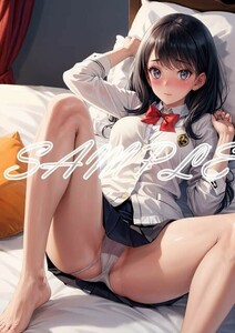 Z1777 宝多六花 SSSS.GRIDMAN グリッドマン A4 同人 イラスト 巨乳 美少女 コスプレ Anime アニメ イラストアートポスター セクシーアート