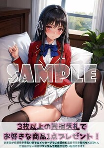 Z685 堀北鈴音 ようこそ実力至上主義の教室へ よう実 A4 同人 イラスト 巨乳 美少女 コスプレ Anime アニメ ポスター セクシーアート acg.