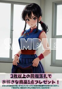 最終出品 Z1057 チチ DRAGON BALL ドラゴンボール A4 同人 イラスト 美少女 コスプレ Anime イラストアートポスター セクシーアート