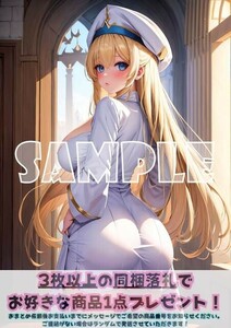 Z1751 女神官 ゴブリンスレイヤー ゴブスレ A4 同人 イラスト 巨乳 美少女 コスプレ Anime アニメ イラストアートポスター セクシーアート