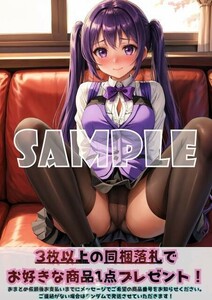 最終出品 Z444 天々座理世 リゼ ご注文はうさぎですか ごちうさ A4 同人 イラスト 巨乳 美少女 コスプレ ポスター セクシーアート acg