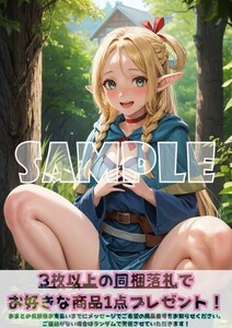 Z259 マルシルドナトー ダンジョン飯 A4 同人 イラスト 巨乳 美少女 コスプレ Anime アニメ イラストアートポスター セクシーアート acg.