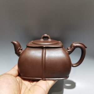 ◆古寳堂◆近現代 紫砂壺 龍行天下壺 顧景舟 紫泥 茶具 茶道品 極細工 古置物 古擺件 中国古美術 時代物 古董品