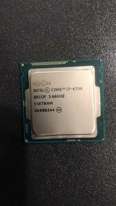 CPU インテル Intel Core I7-4790 プロセッサー 中古 動作未確認 ジャンク品 - A201