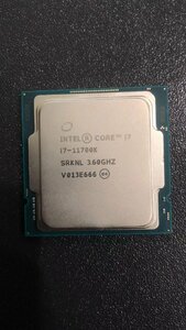 CPU インテル Intel Core I7-11700K プロセッサー 中古 動作未確認 ジャンク品 - A272