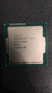 CPU インテル Intel Core I7-4770 プロセッサー 中古 動作未確認 ジャンク品 - A298